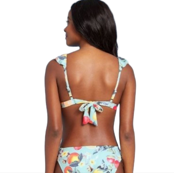 Kona Sol Swimsuit Women Size XL Extra Large Green Print 2 Piece Bikini Swimwear - Picture 2 of 11